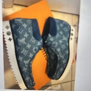 LV MODS ANKLE BOOTS BRAND NEW WITH BOX, tags and receipts Dominic Puckerin | The LV Checker ankle boot in nubuck calf  main image 4